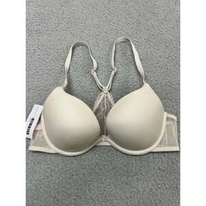 Cosmopolitan Bra 36B Push Up Bra Ego Elevator Lace T-Back